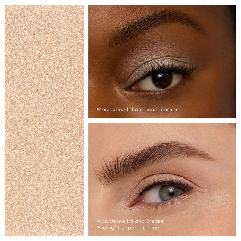 Limited Edition oogmake-up-set met twee mini ColorLuxe Eye Shadow Sticks in Moonstone en Bronze en de Lash Fixation Tubing Mascara (zwart). Voor stralende ogen, lange wimpers en een smudge-vrije finish – perfect voor reizen of cadeau.